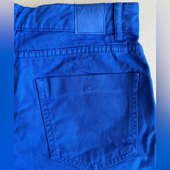 Zara Women’s Denim High Waist Buttoned Skort - Size M - Picture 8 of 10